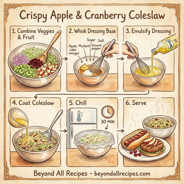 Crispy Apple & Cranberry Coleslaw instructions