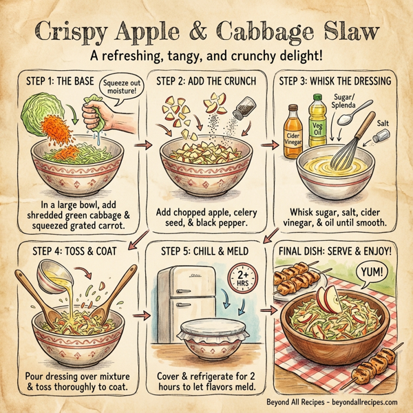 Crispy Apple and Cabbage Slaw instructions