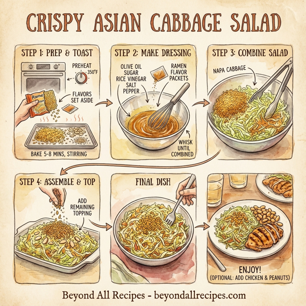 Crispy Asian Cabbage Salad instructions