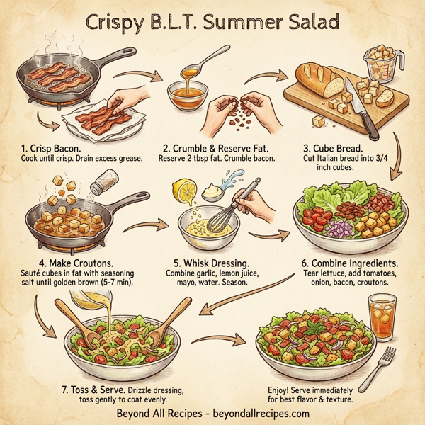 Crispy B.L.T. Summer Salad instructions