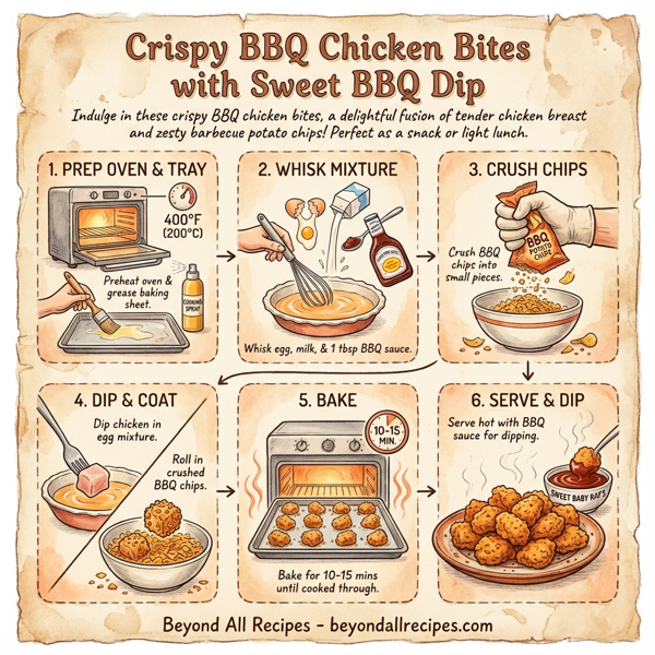 Crispy BBQ Chicken Bites with Sweet BBQ Dip instructions