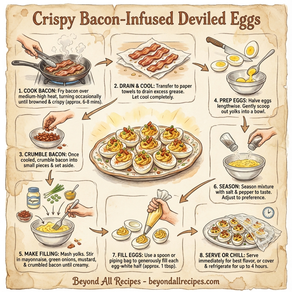 Crispy Bacon-Infused Deviled Eggs instructions