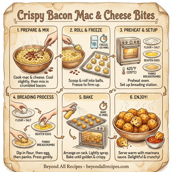 Crispy Bacon Mac & Cheese Bites instructions