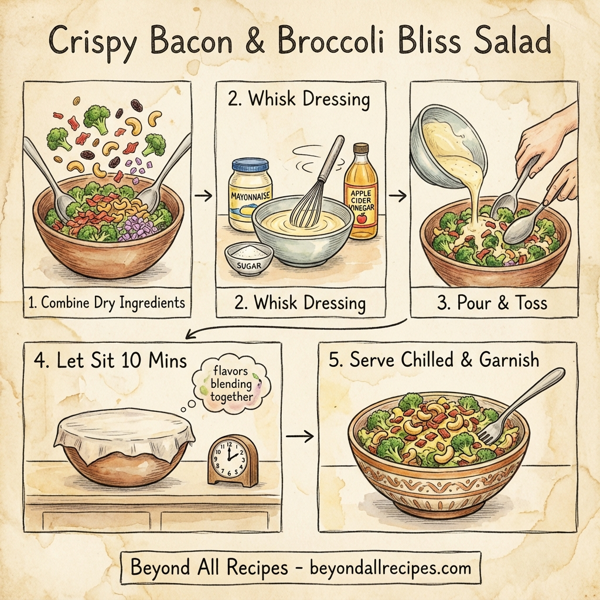 Crispy Bacon & Broccoli Bliss Salad instructions