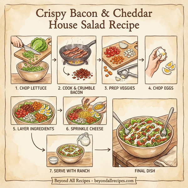 Crispy Bacon & Cheddar House Salad instructions