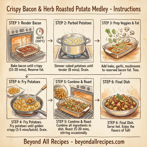 Crispy Bacon & Herb Roasted Potato Medley instructions