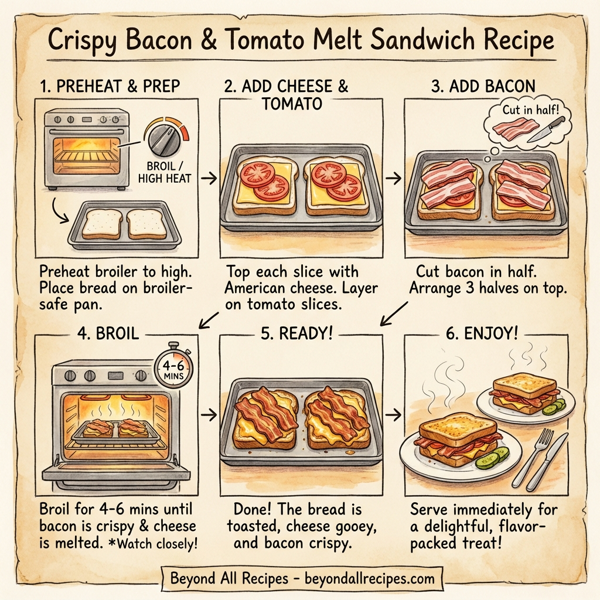 Crispy Bacon & Tomato Melt Sandwich instructions