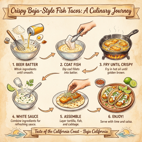 Crispy Baja-Style Fish Tacos instructions