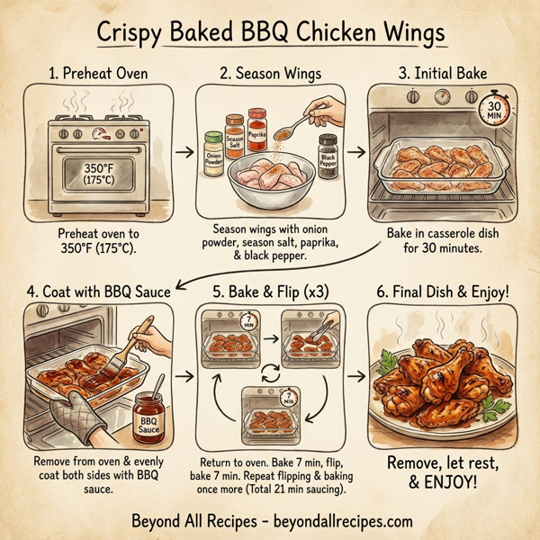 Crispy Baked BBQ Chicken Wings instructions