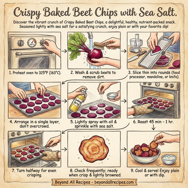 Crispy Baked Beet Chips with Sea Salt instructions
