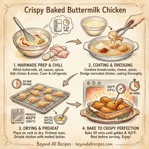 Crispy Baked Buttermilk Chicken instructions