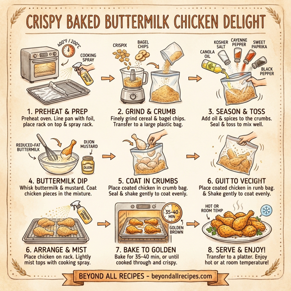 Crispy Baked Buttermilk Chicken Delight instructions