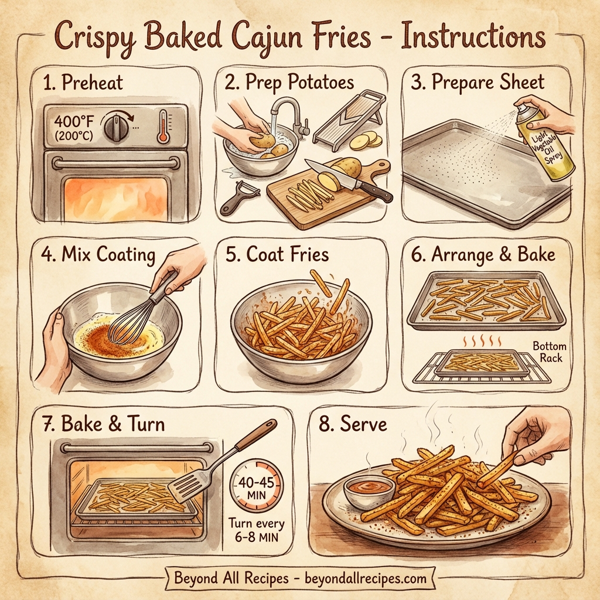 Crispy Baked Cajun Fries instructions