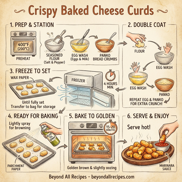 Crispy Baked Cheese Curds instructions