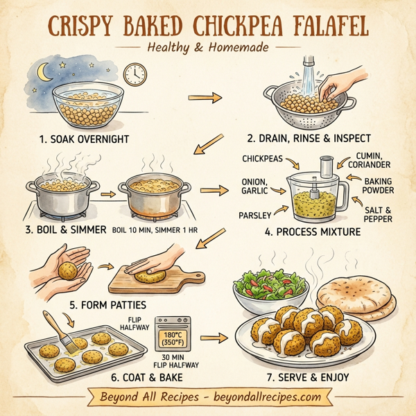 Crispy Baked Chickpea Falafel instructions