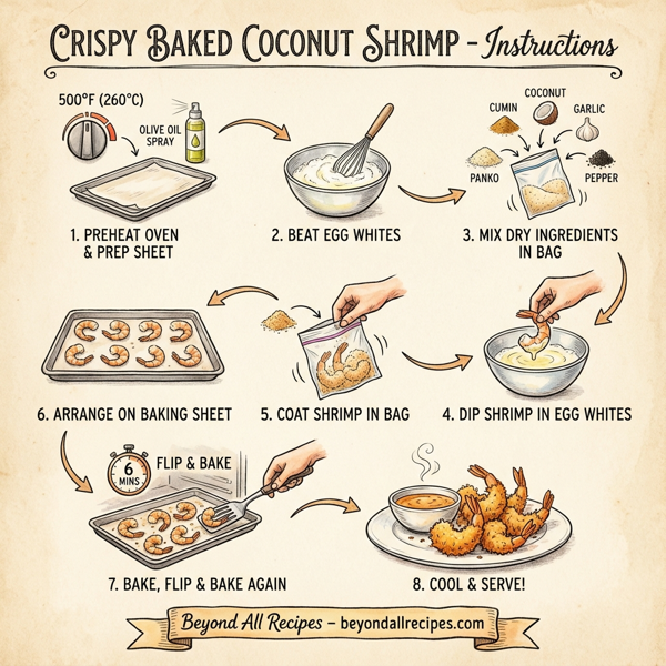 Crispy Baked Coconut Shrimp instructions