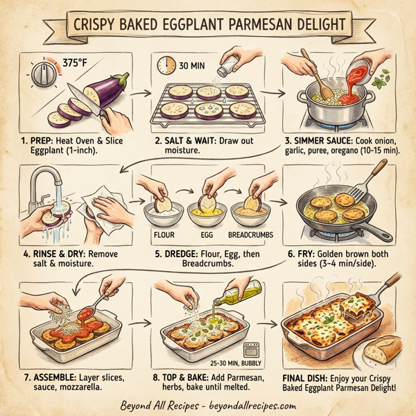 Crispy Baked Eggplant Parmesan Delight instructions