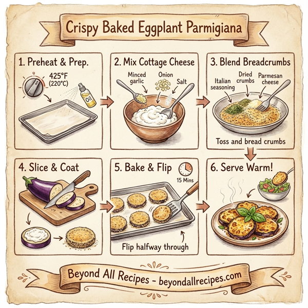 Crispy Baked Eggplant Parmigiana instructions