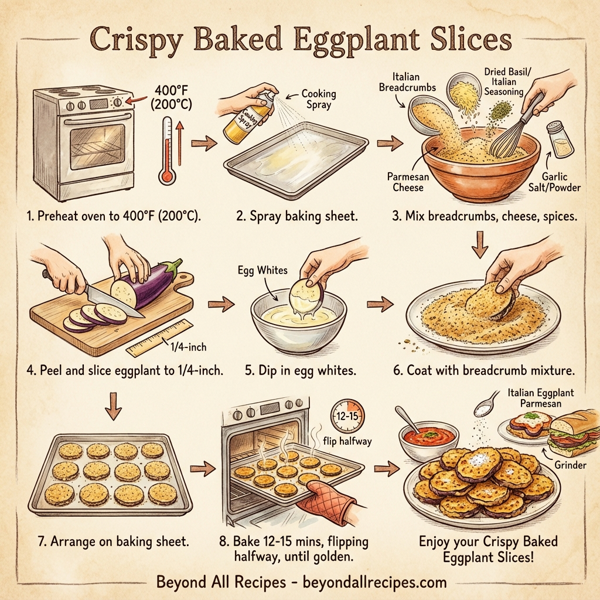 Crispy Baked Eggplant Slices instructions