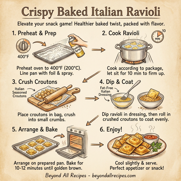 Crispy Baked Italian Ravioli instructions