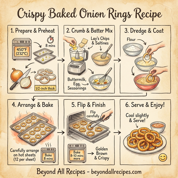 Crispy Baked Onion Rings instructions