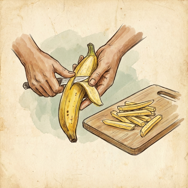 Crispy Baked Plantain Fries with Spices instructions