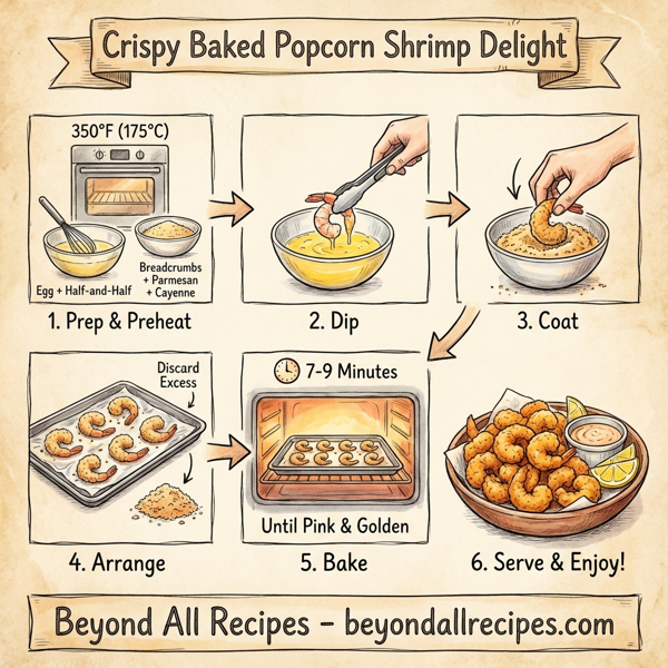 Crispy Baked Popcorn Shrimp Delight instructions