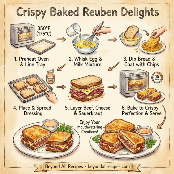 Crispy Baked Reuben Delights instructions
