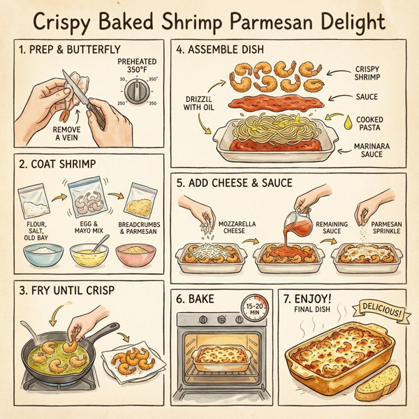 Crispy Baked Shrimp Parmesan Delight instructions