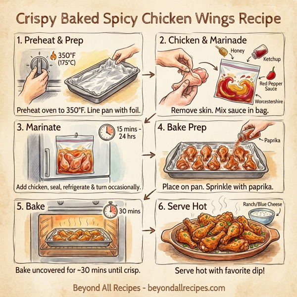 Crispy Baked Spicy Chicken Wings instructions