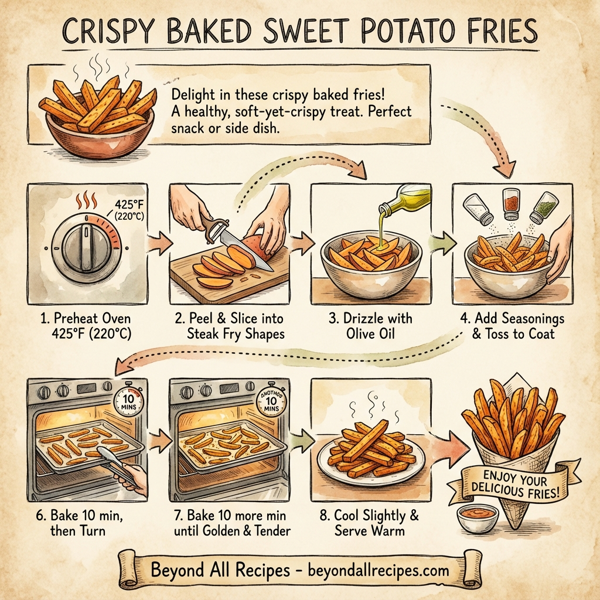Crispy Baked Sweet Potato Fries instructions