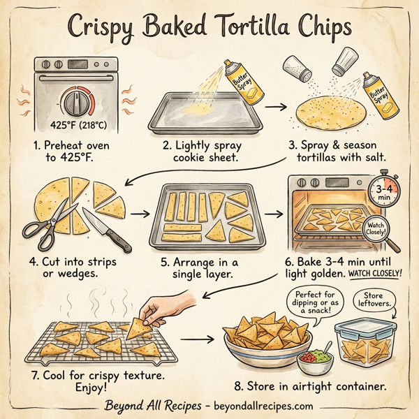Crispy Baked Tortilla Chips instructions