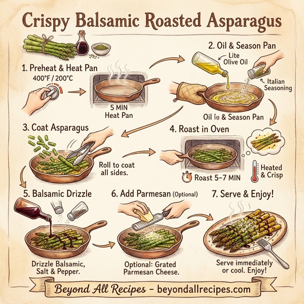 Crispy Balsamic Roasted Asparagus instructions
