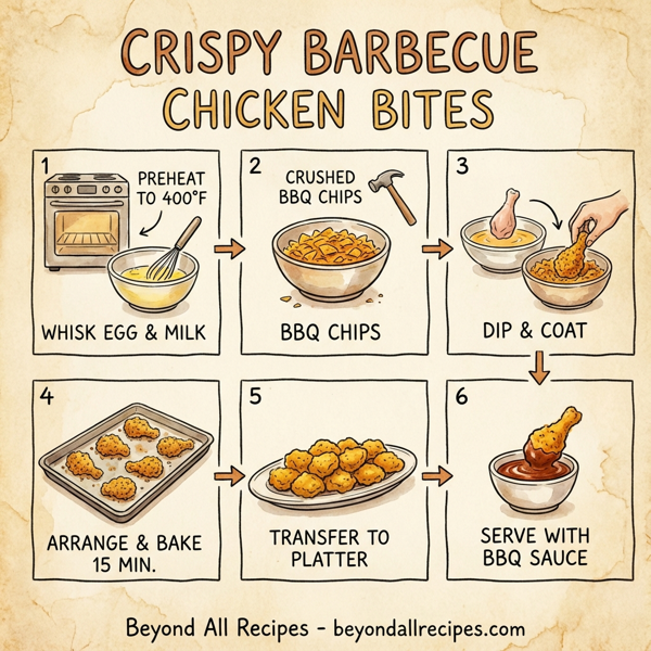 Crispy Barbecue Chicken Bites with Dipping Sauce instructions