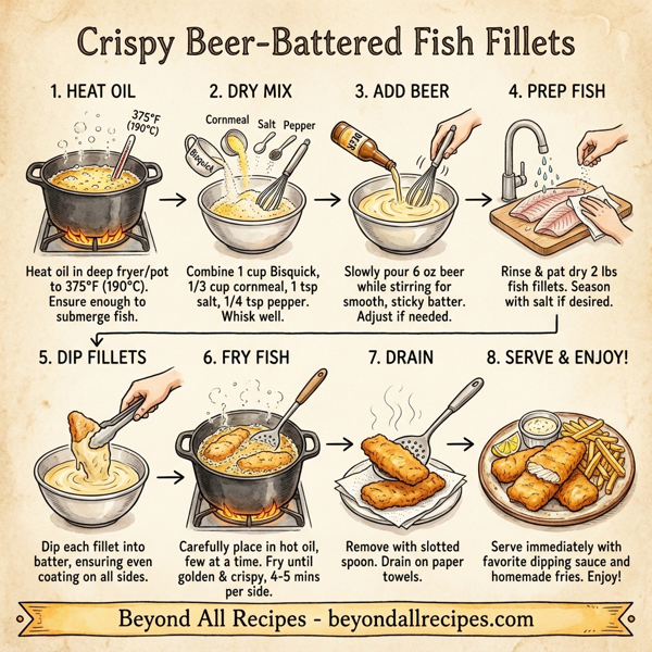 Crispy Beer-Battered Fish Fillets instructions