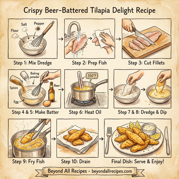 Crispy Beer-Battered Tilapia Delight instructions