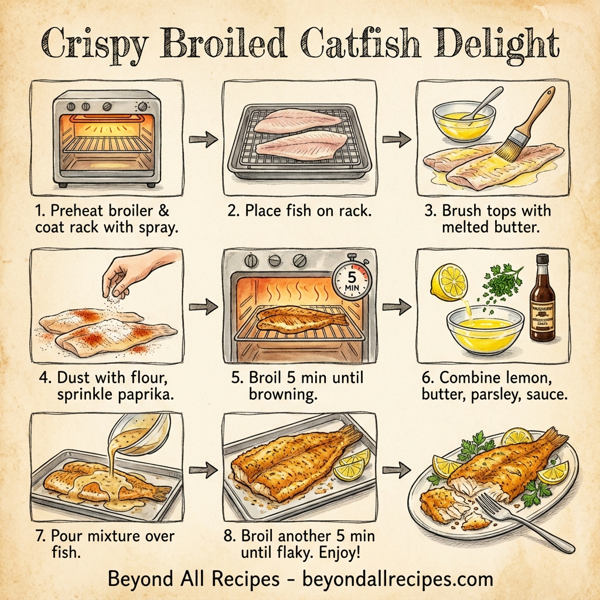 Crispy Broiled Catfish Delight instructions