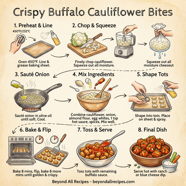 Crispy Buffalo Cauliflower Bites instructions