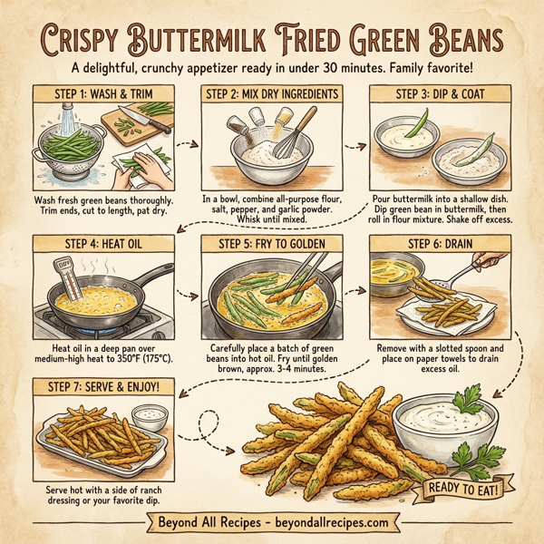 Crispy Buttermilk Fried Green Beans instructions