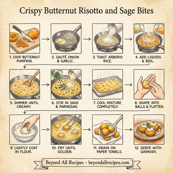 Crispy Butternut Risotto and Sage Bites instructions