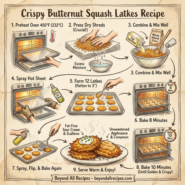 Crispy Butternut Squash Latkes instructions