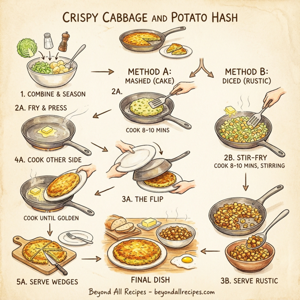 Crispy Cabbage and Potato Hash instructions
