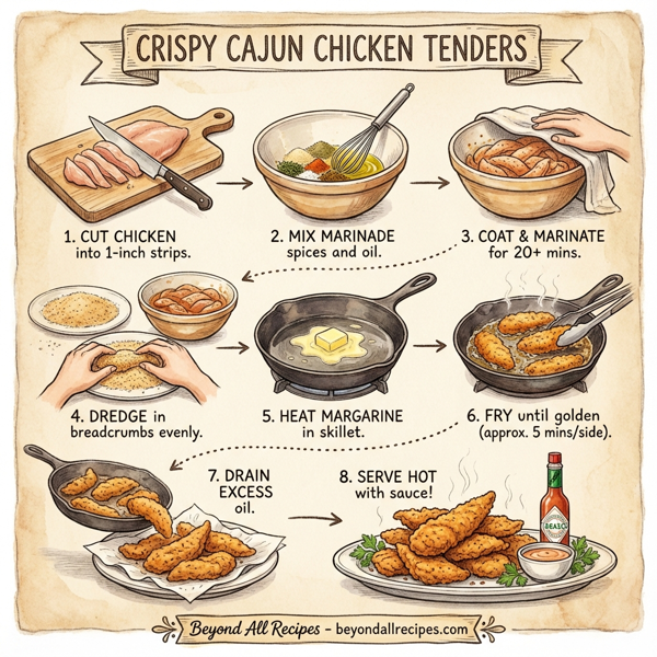 Crispy Cajun Chicken Tenders instructions