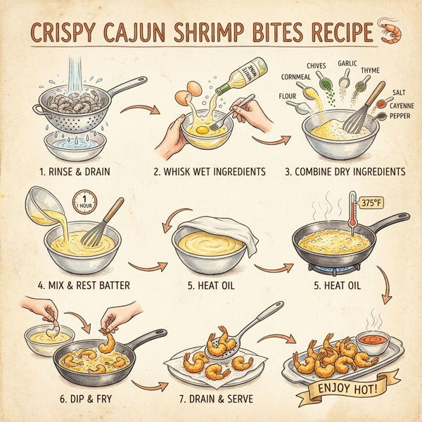 Crispy Cajun Shrimp Bites instructions