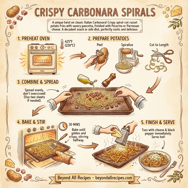 Crispy Carbonara Spirals instructions