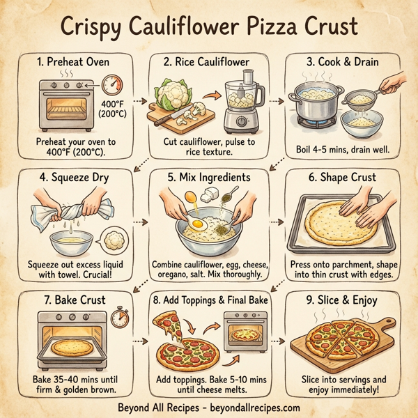 Crispy Cauliflower Pizza Crust instructions