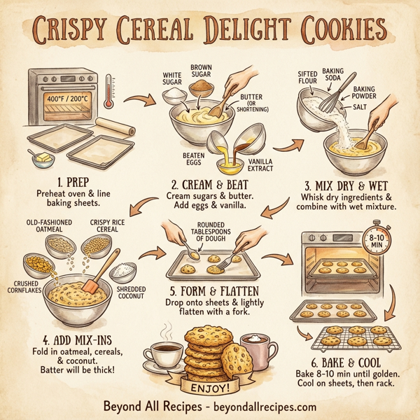 Crispy Cereal Delight Cookies instructions