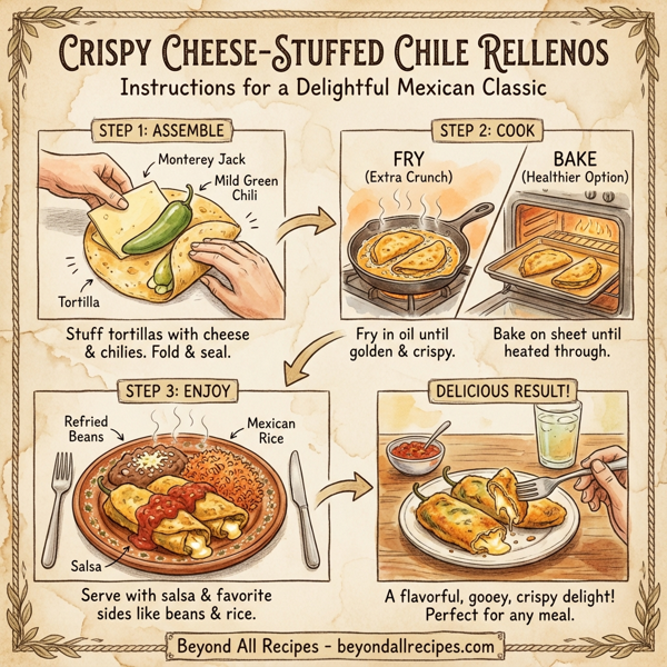 Crispy Cheese-Stuffed Chile Rellenos instructions