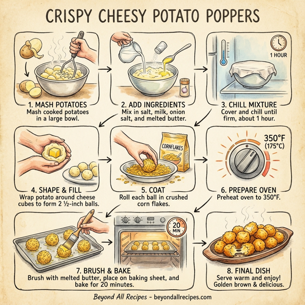 Crispy Cheesy Potato Poppers instructions