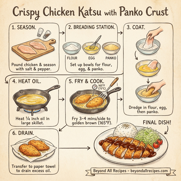 Crispy Chicken Katsu with Panko Crust instructions